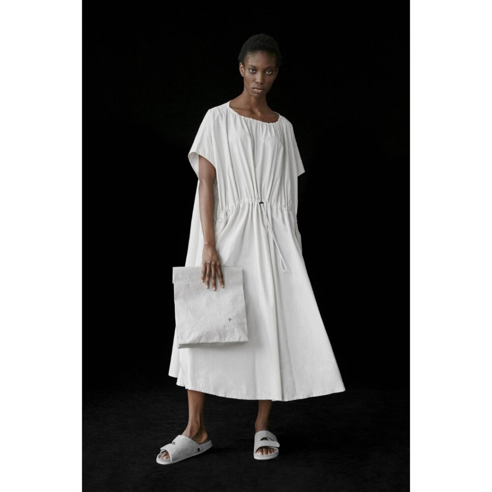 Toogood Mudlark dress in stone, size 1